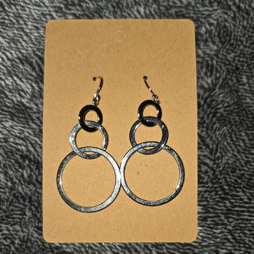Elegant Silver Hoop Earrings